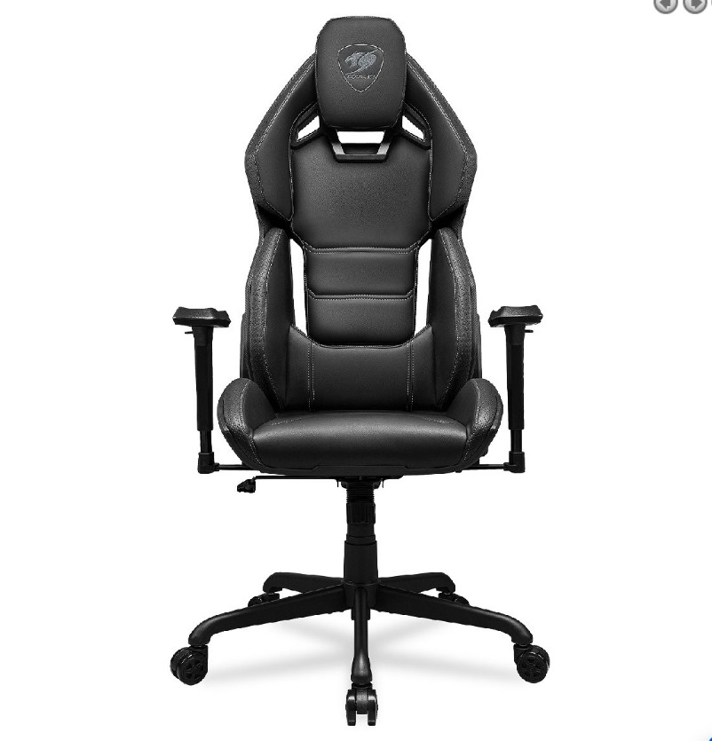 Silla hotrod oscura de frente